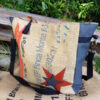 Sac cabas bandoulière Parsi en toile de jute recyclée à motif multicolore – Image 5