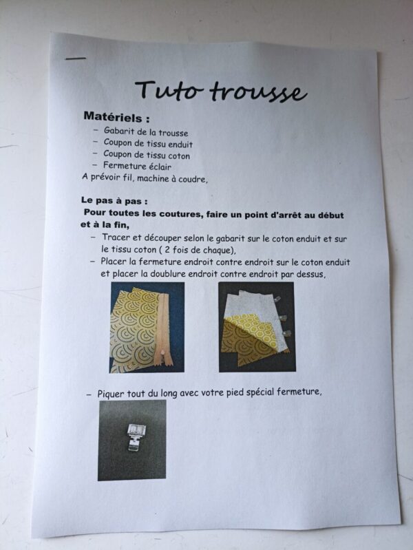 Kit création trousse coton enduit – Image 2