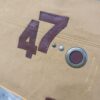 Sac bandoulière Sullivan en toile épaisse moutarde et en cuir marron fantaisie – Image 5