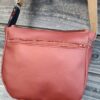 Sac arrondi Fix en simili cuir rouille et en cuir marron clair – Image 7