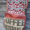 Sac arrondi Fix en simili cuir rouille et en cuir marron clair – Image 8