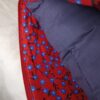 Coussin Jejeeh en toile de jute et en velours rouge – Image 6