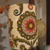 Petit abat jour cylindrique tissu vintage beige – Image 3