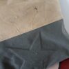 Coussin Jejeeh en toile militaire et ancienne toile beige recyclé. – Image 4