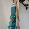 Sac banane XXL en coton vichy bleu – Image 3