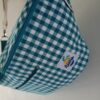 Sac banane XXL en coton vichy bleu – Image 5