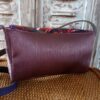 Kiouni sac bandoulière en simili cuir violet et en coton enduit fleuri – Image 5