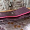 Kiouni sac bandoulière en simili cuir violet et en coton enduit fleuri – Image 6