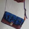 Kiouni sac bandoulière en simili cuir marine velours fantaisie – Image 2