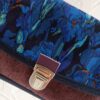 Kiouni sac bandoulière en simili cuir marine velours fantaisie – Image 3