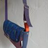 Kiouni sac bandoulière en simili cuir marine velours fantaisie – Image 4
