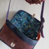 Kiouni sac bandoulière en simili cuir marine velours fantaisie – Image 5