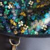 Sac à dos Flanagan en simili cuir marine et coton enduit fleuri multicolore – Image 2