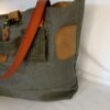 Sac cabas Mr Speedy en toile militaire recyclée et cuir camel – Image 7