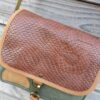 Sac bandoulière Petit Sullivan en toile militaire et cuir – Image 2