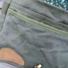 Sac bandoulière Petit Sullivan en toile militaire et cuir – Image 10