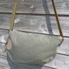 Sac bandoulière Mondiboy en toile militaire et cuir beige – Image 8