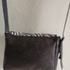 Sac bandoulière Petit Sullivan en simili cuir noir et coton enduit zébre – Image 6