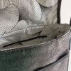 Sac bandoulière Petit Sullivan en simili cuir noir et coton enduit zébre – Image 7