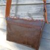 Sac Verne en simili cuir marron et fleurs couleurs automnales – Image 6