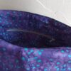 Sac fix en simili cuir gris antracite et en coton enduit fleurs de lotus – Image 6