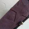 Kiouni sac en simili noir et cuir violet – Image 4