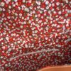 Sac fix en simili cuir rouille et coton enduit fleurs d'automne – Image 7