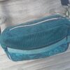 Sac Henrietta en velours bleu canard et floral – Image 5