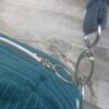 Sac Henrietta en velours bleu canard et floral – Image 6