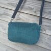 Sac Henrietta en velours bleu canard et floral – Image 7
