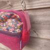 Sac Henrietta en velours ras rose et en coton enduit fleuri – Image 3
