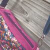 Sac Henrietta en velours ras rose et en coton enduit fleuri – Image 4