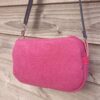 Sac Henrietta en velours ras rose et en coton enduit fleuri – Image 6