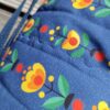 Banane matelassée petit modèle coton bleu fleurs style vintage – Image 7