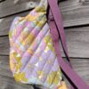 Sac banane matelassé fleurs vintage pastel – Image 5