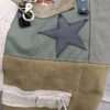 Sac cabas Mr Speedy en toile militaire recyclée et cuir noir – Image 4
