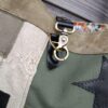 Sac cabas Mr Speedy en toile militaire recyclée et cuir noir – Image 5
