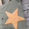 Sac cabas Decimus tissu militaire et cuir camel – Image 4