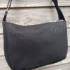 Sac bandoulière Fallentin en simili cuir noir et coton enduit floral kaki – Image 5
