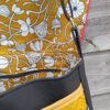 Sac bandoulière Fallentin en simili cuir noir et coton enduit floral kaki – Image 7