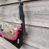Kiouni sac en simili cuir noir et en coton enduit kaki floral – Image 4