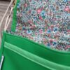 Kiouni sac en simili cuir vert et en tissu jacquard vert – Image 7