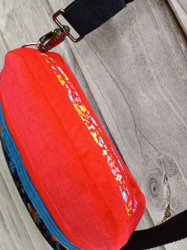 Sac Henrietta en velours coloré – Image 5