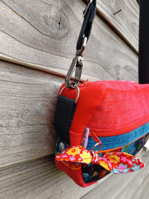 Sac Henrietta en velours coloré – Image 6