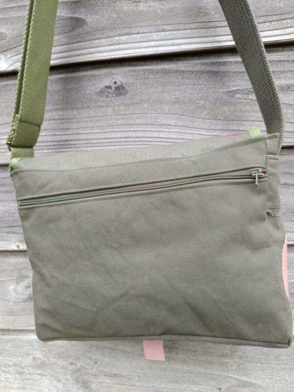 Sac Verne en toile militaire kaki – Image 8