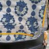 Sac Verne en simili cuir noir et coton enduit moutarde géométrique – Image 10