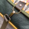 Sac bandoulière Petit Sullivan en simili cuir moutarde et coton enduit geométrique – Image 4