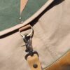 Sac à dos Flanagan en toile et simili cuir camel – Image 4